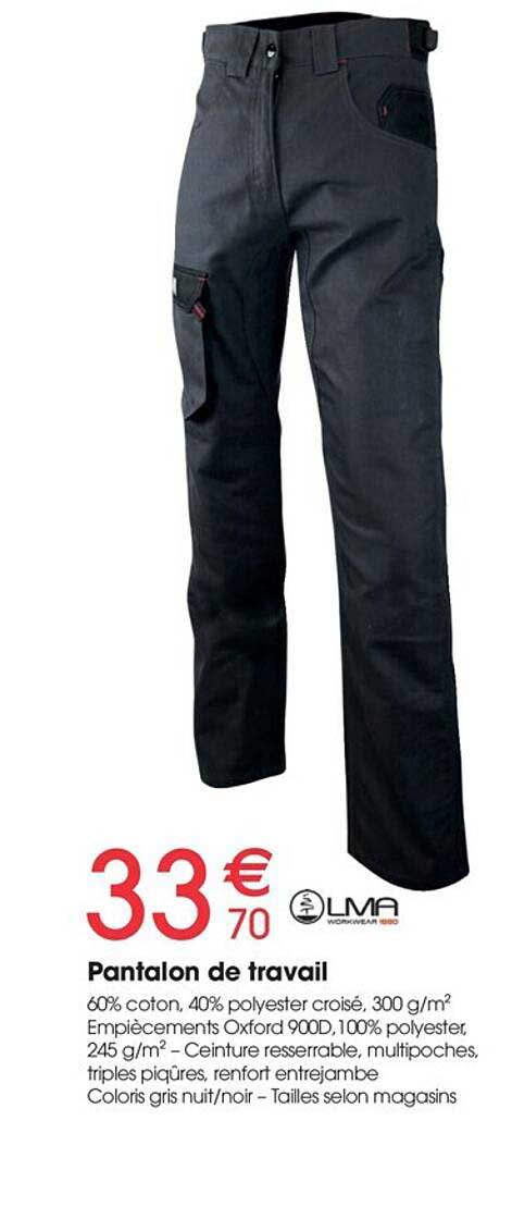 pantalon de travail lma