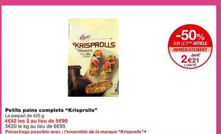 petits pains complets "krisprolls"