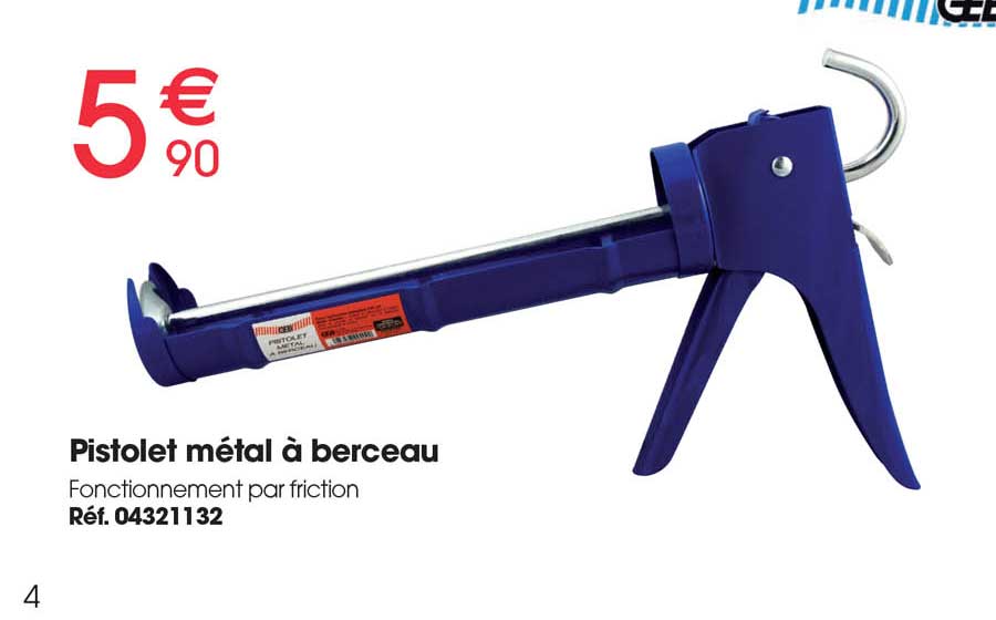 pistolet métal à berceau