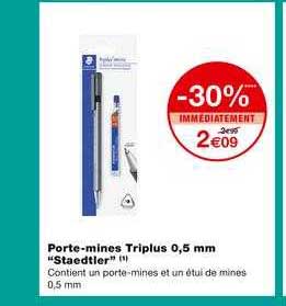 porte-mines triplus 0.5mm staedtler