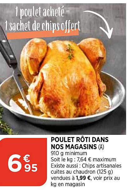 poulet rôti dans nos magasins
