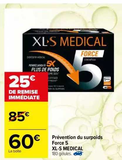 prévention du surpoids force 5 xl-s medical
