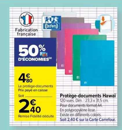 protège-documents hawaï