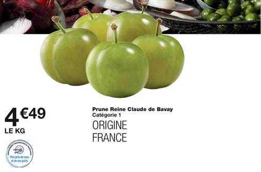 prune reine claude de bavay