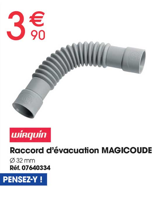 raccord d'évacuation magicoude wirquin