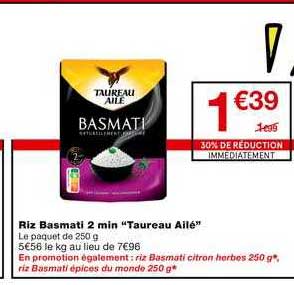 riz basmati 2 min "taureau ailé"
