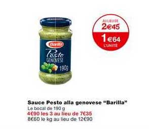 sauce pesto alla genovese barilla