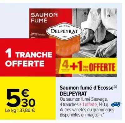 saumon fumé d'ecosse delpeyrat