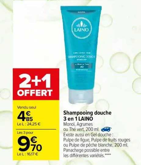 Shampooing Douche 3en1 Laino