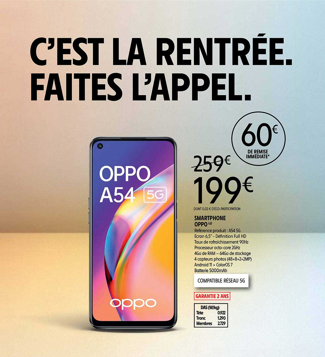 Smartphone Oppo A54 5g