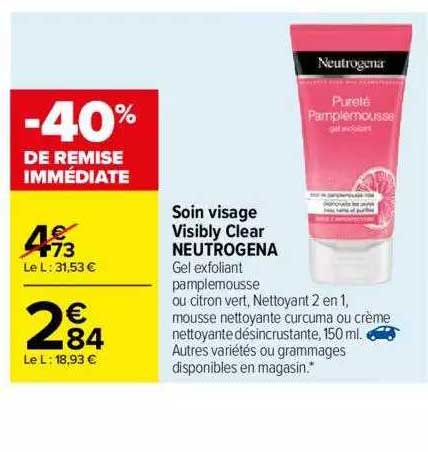 soin visage visibly clear neutrogena