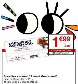 sucettes caramel "pierrot gourmand"