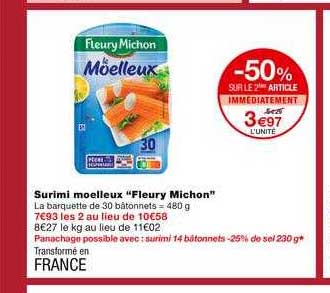 surimi moelleux "fleury michon"
