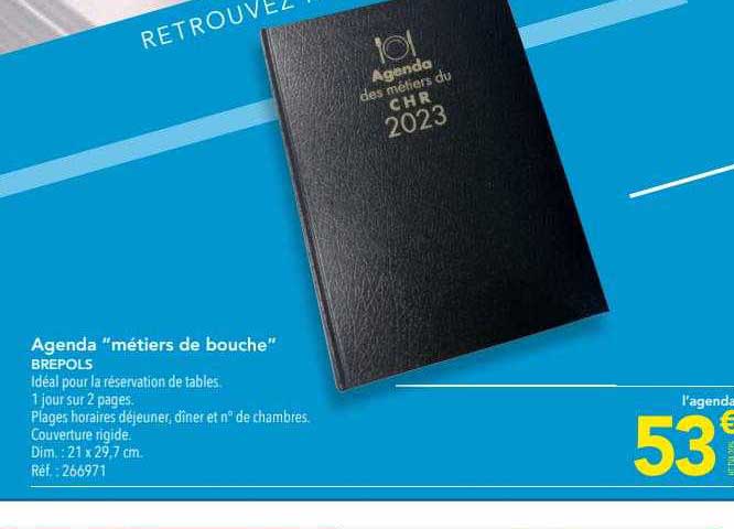 Agenda "métiers De Bouche" Brépols