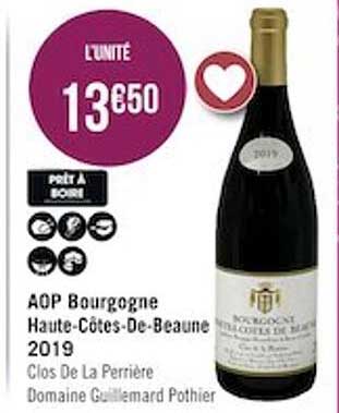 aop bourgogne haute côtes de beaume 2019