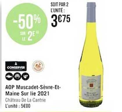 aop muscadet-sèvre et maine sur lie 2021