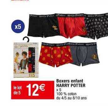 boxers enfant harry potter