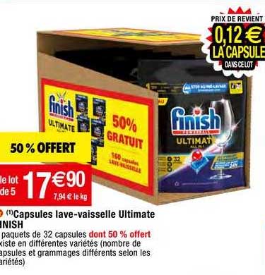 capsules lave-vaisselle ultimate inish