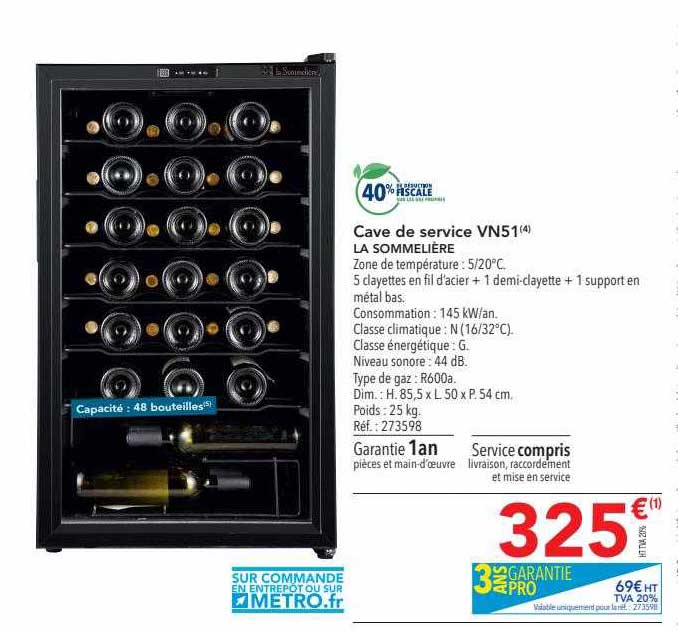 cave de service la sommeliére