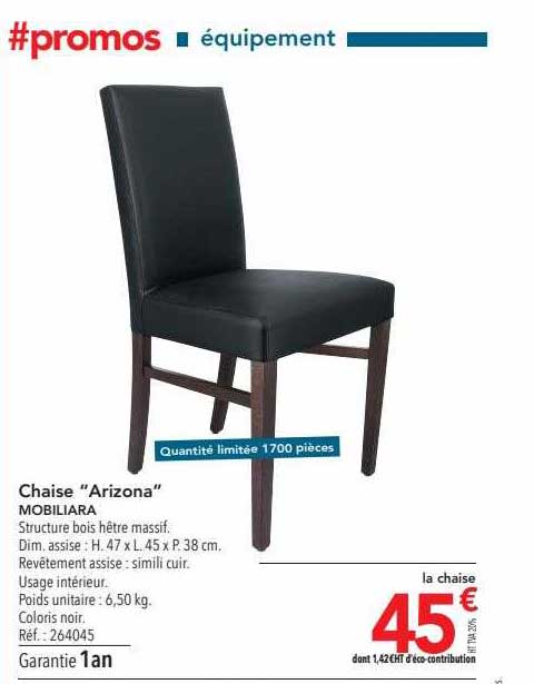 Chaise "arizona" Mobiliara