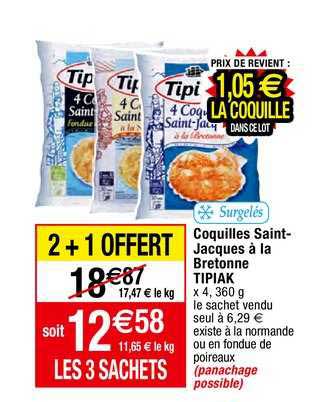 coquilles saint-jacques à la bretonne tipiak