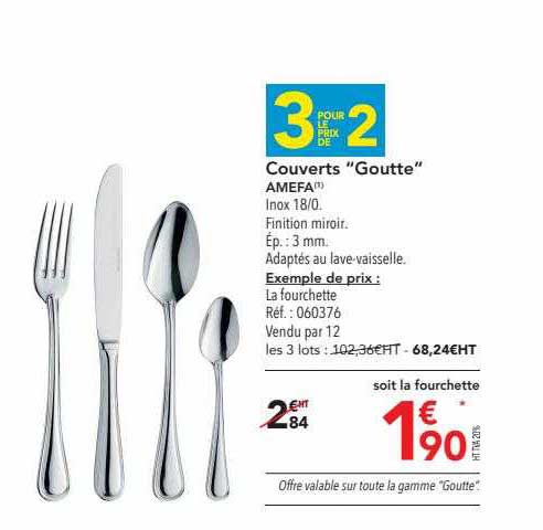 couverts "goutte" amefa