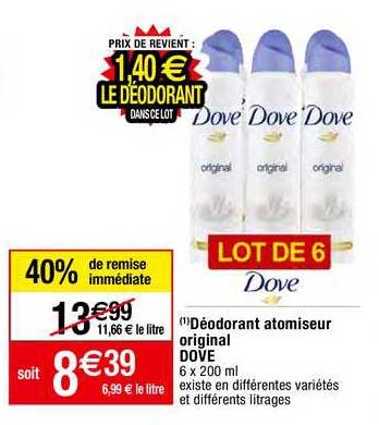 Déodorant Atomiseur Original Dove