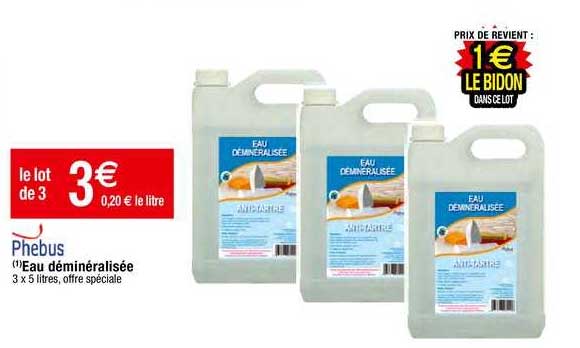 Eau Déminéralisée Phebus