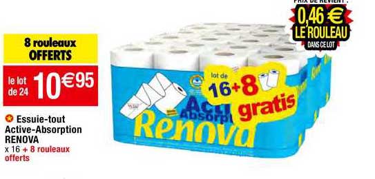 essuie-tout active absorption renova