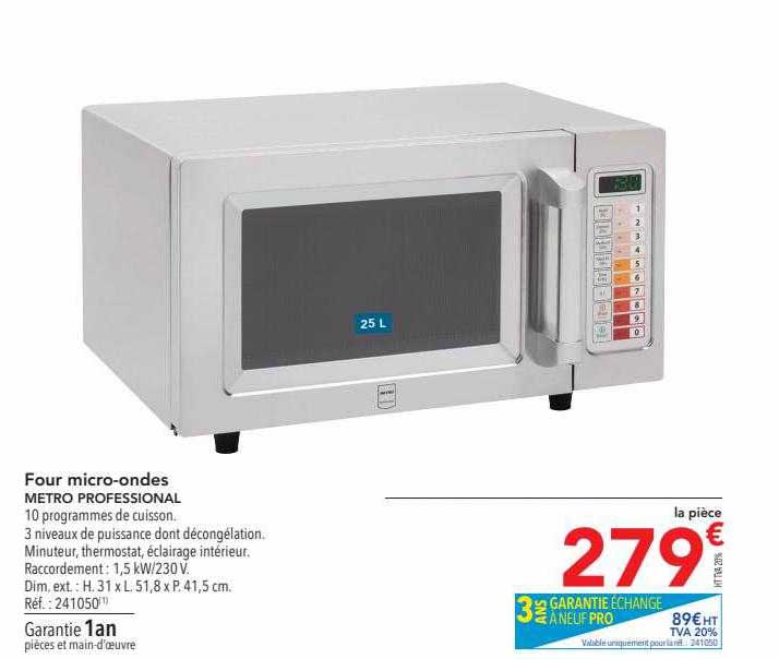 four micro-ondes metro professional