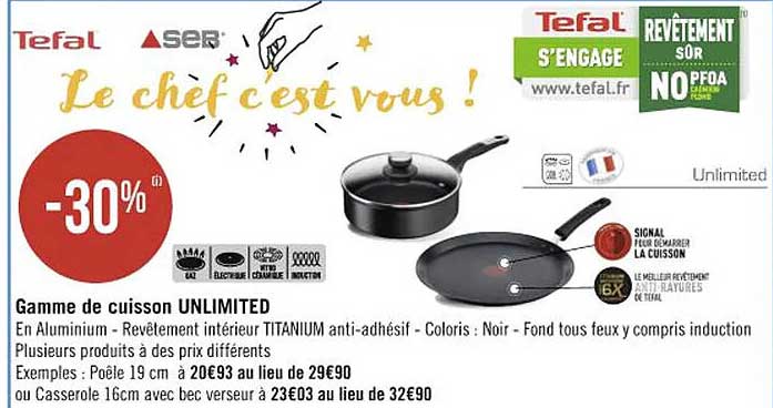 Gamme De Cuisson Unlimited Tefal