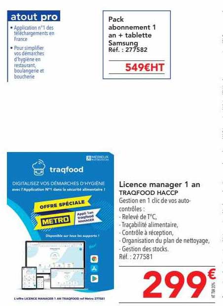 licence manager 1 an traqfood haccp