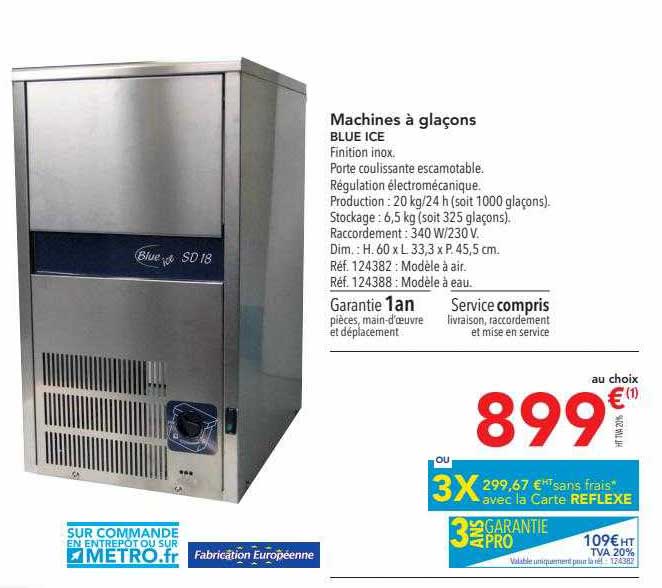 machines à glaçons blue ice