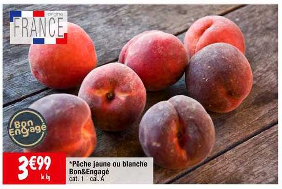 Pêche Jaune Ou Blanche Bon& Engagé