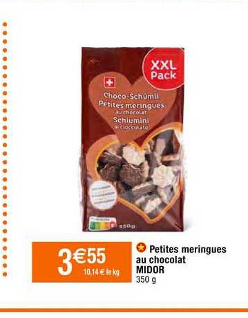 petites meringues au chocolat midoir