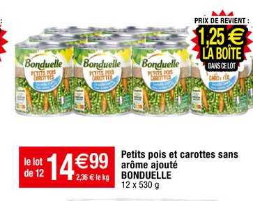 petits pois et carottes sans arôme ajouté bonduelle