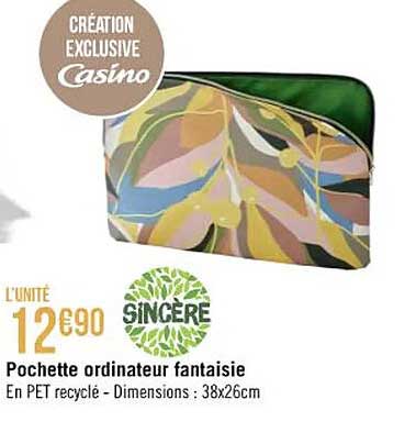 Pochette Ordinateur Fantaisie Casino