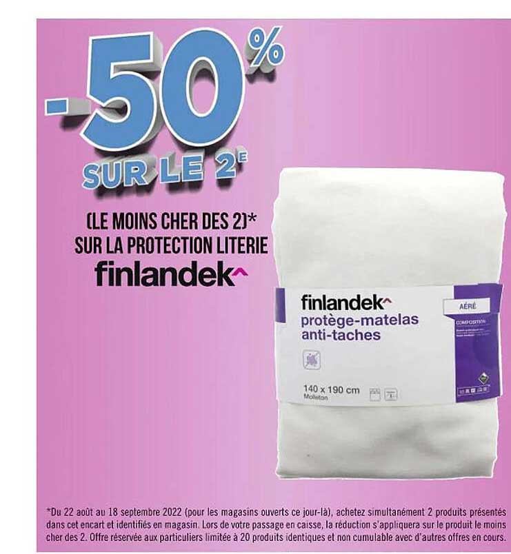 protège-matelas anti-taches finlandek