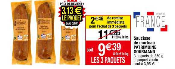 Saucisse De Morteau Patrimoine Gourmand