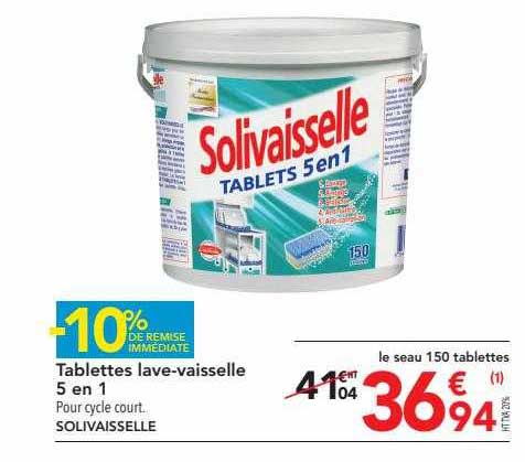 tablettes lave-vaisselle solivaisselle