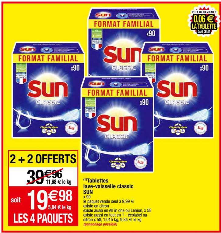 Tablettes Lave-vaisselle Classic Sun