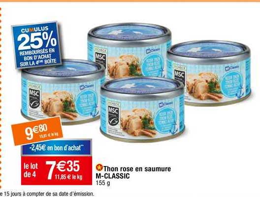 thon rose en saumure m-classic