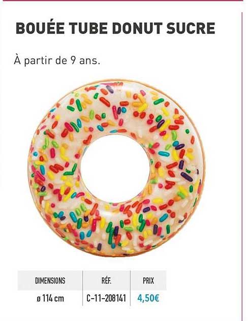 Bouée Tube Donut Sucré