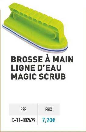 brosse à main ligne d'eau magic scrub