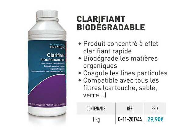 clarifiant biodégradable