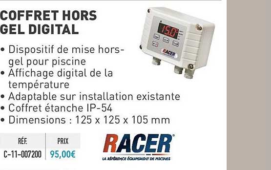 coffret hors gel digital racer