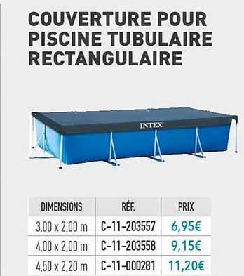 Couverture Pour Piscine Tubulaire Rectangulaire