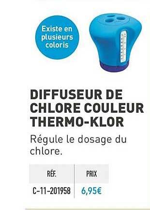 diffuseur de chlore couleur thermo klor