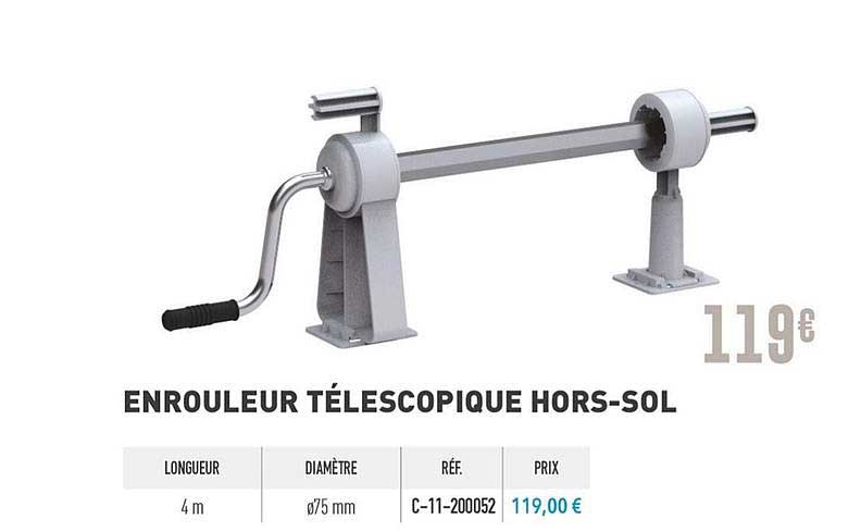 Enrouleur Télescopique Hors Sol