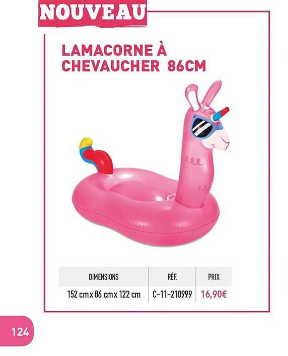 lamacorne à chevaucher 86cm